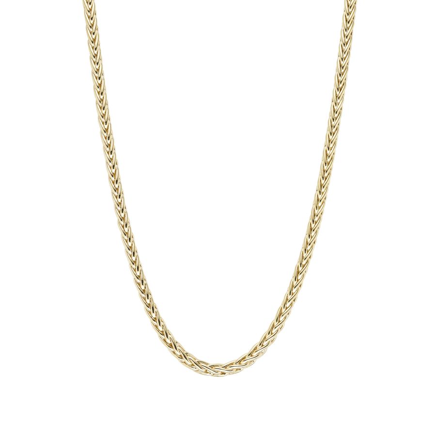 9ct Yellow Gold Palmier Tapered Necklace