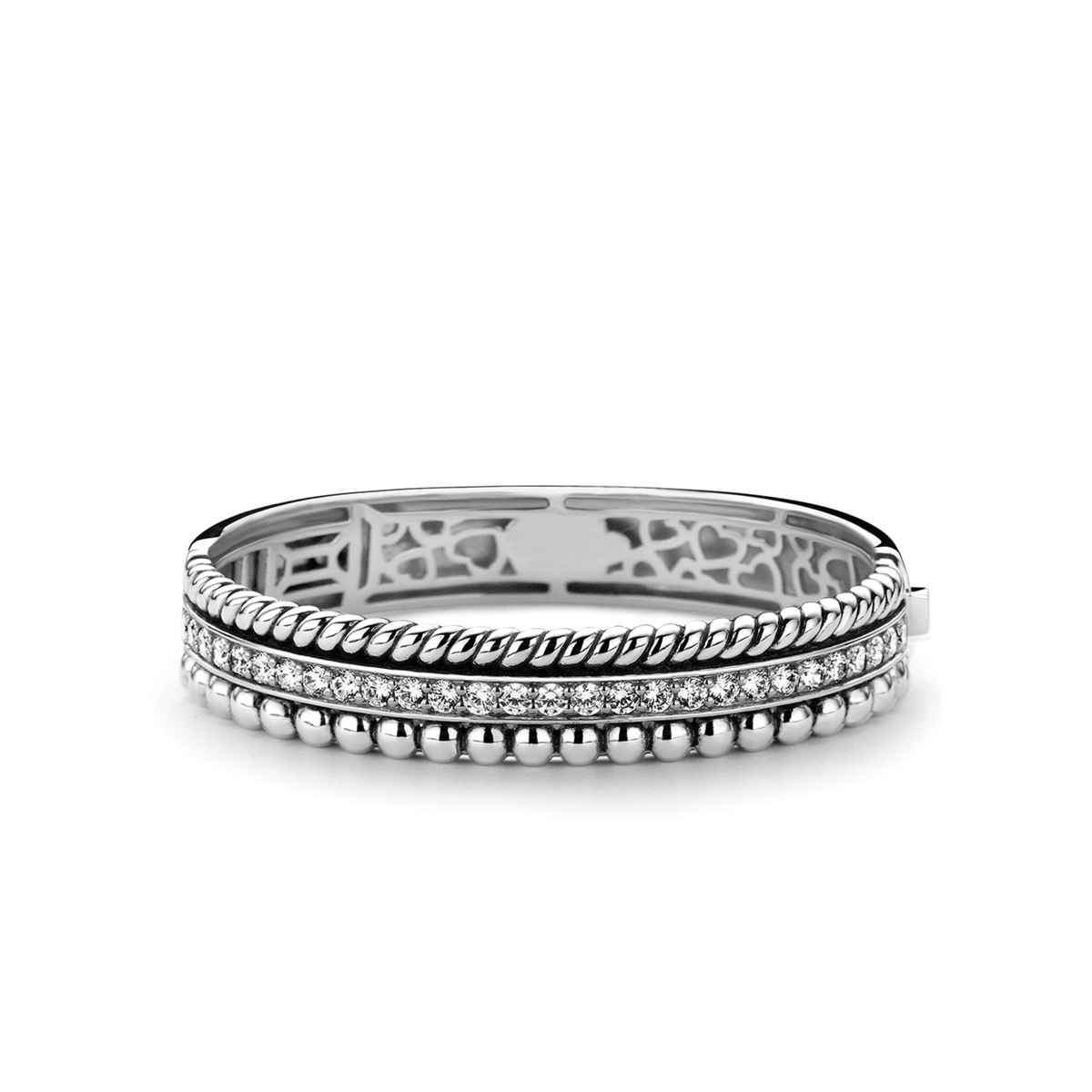 Sterling Silver Rhodium Plated Bangle