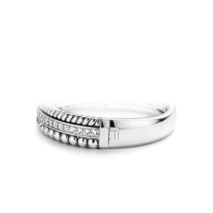 Sterling Silver Rhodium Plated Bangle