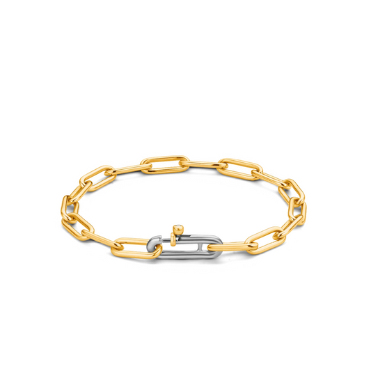 Sterling Silver Gold Plated link bracelet