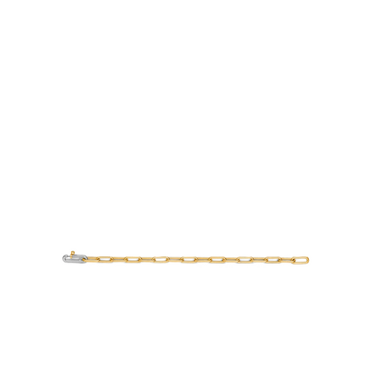 Sterling Silver Gold Plated link bracelet, view 3