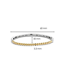 Load image into Gallery viewer, Sterling Silver yellow gold plated hinged bangle
