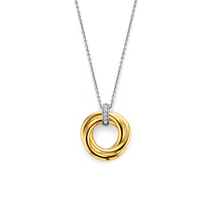 Ti Sento Gold Plated Twist Necklace