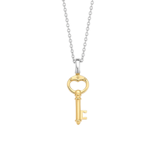 Load image into Gallery viewer, Ti Sento Gold Plated Key Pendant
