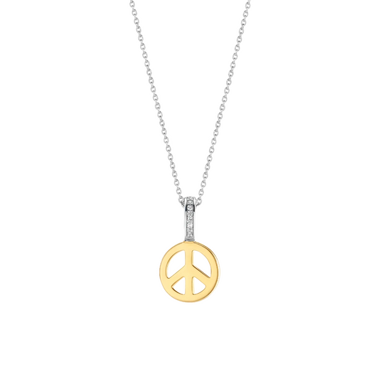 Ti Sento Gold Plated Peace Pendant