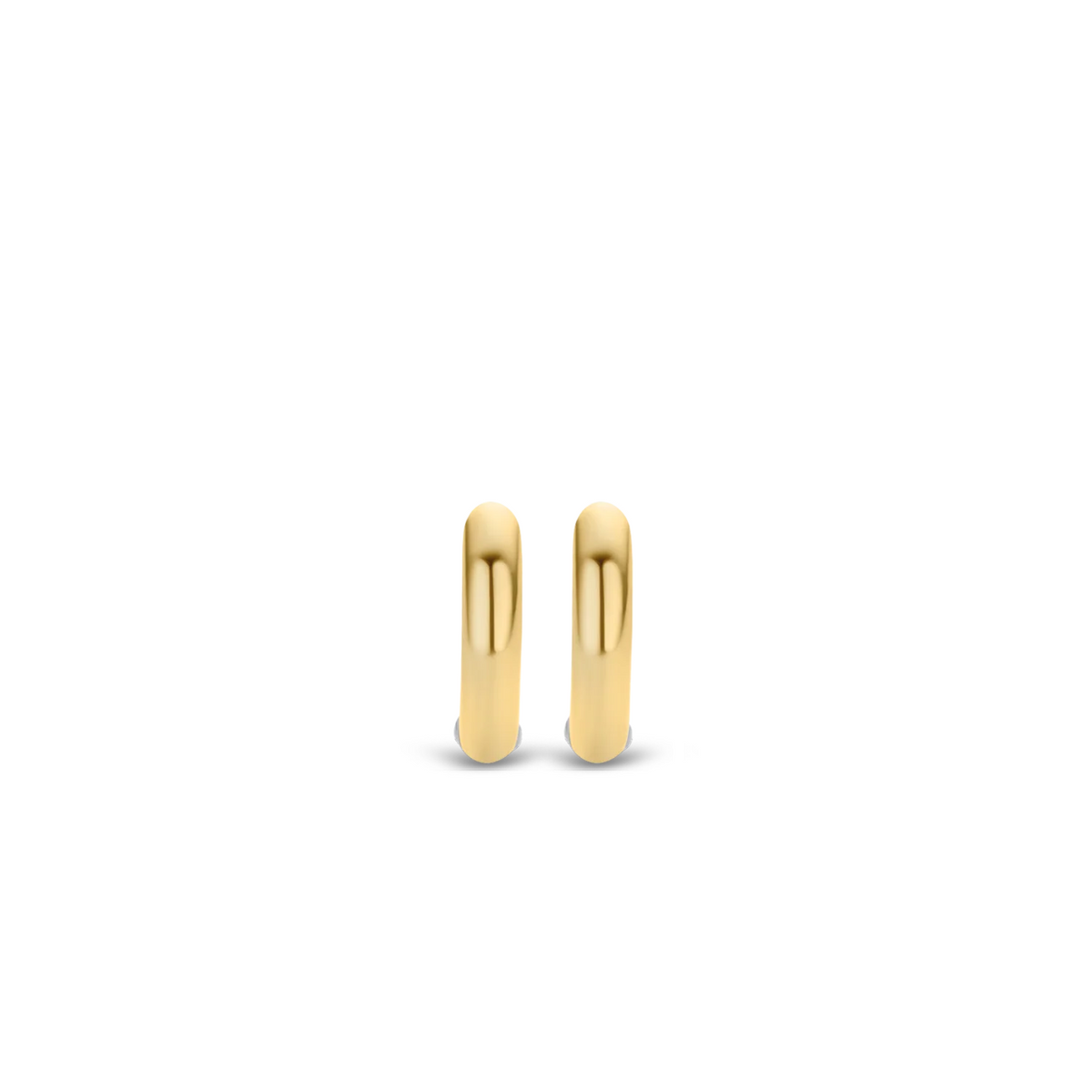 Ti Sento Small Gold Plated Hoops, view 3