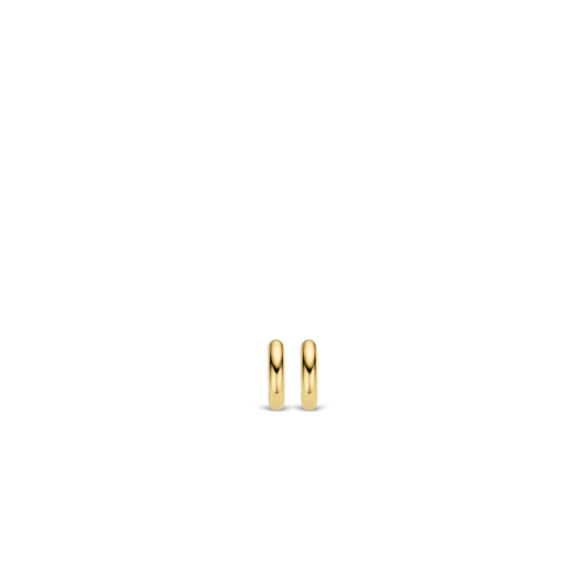 Ti Sento 18ct Gold Plated Hoops, view 2
