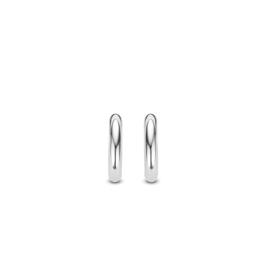 Ti Sento Silver Hoop Earrings, view 2