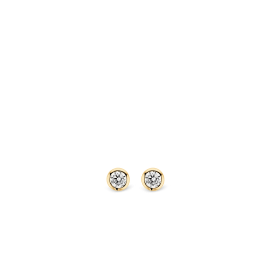 Ti Sento Gold Plated Stud Earrings
