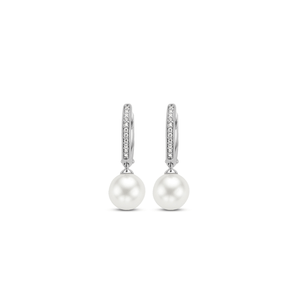 Ti Sento Pearl Hoop Earrings