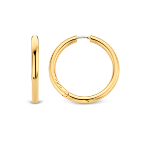 Ti Sento Classic Gold Plated Hoop Earrings