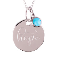 Load image into Gallery viewer, Sterling Silver &quot;Hope&quot; Pendants
