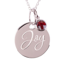 Load image into Gallery viewer, Sterling Silver &quot;Joy&quot; Pendants

