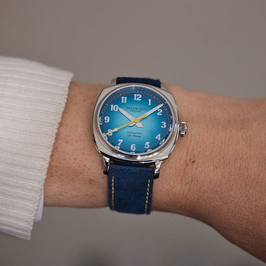 Verimatic 39mm Blue Fumé Men's Watch, view 3