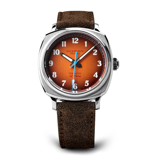 Verimatic 39mm Orange Fumé Men's Watch