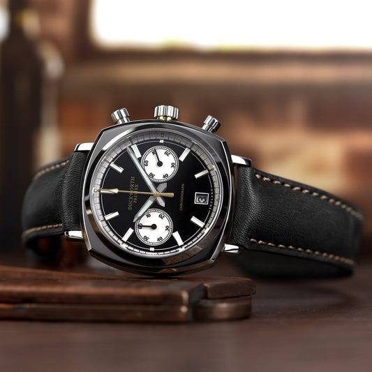 Chronograph 42 Black Sunburst Men's Watch, view 3