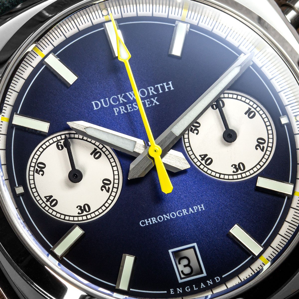 Chronograph 42 Blue Sunburst Men's Watch, view 10