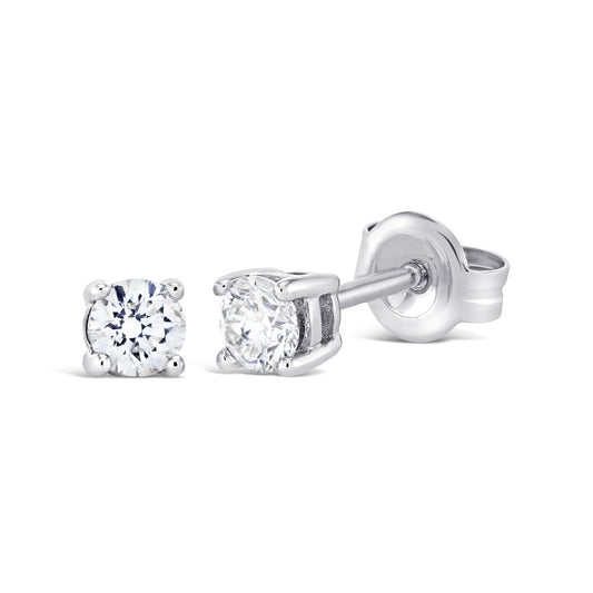 18ct White Gold 0.25ct Diamond stud earrings
