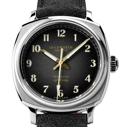 Verimatic 39mm Black Fumé Men's Watch, view 2