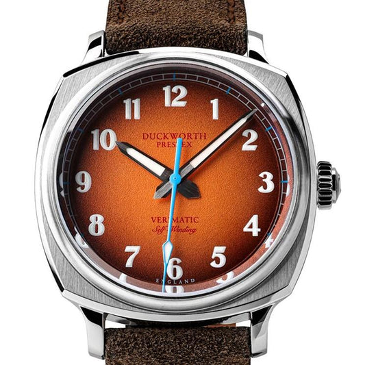 Verimatic 39mm Orange Fumé Men's Watch, view 2