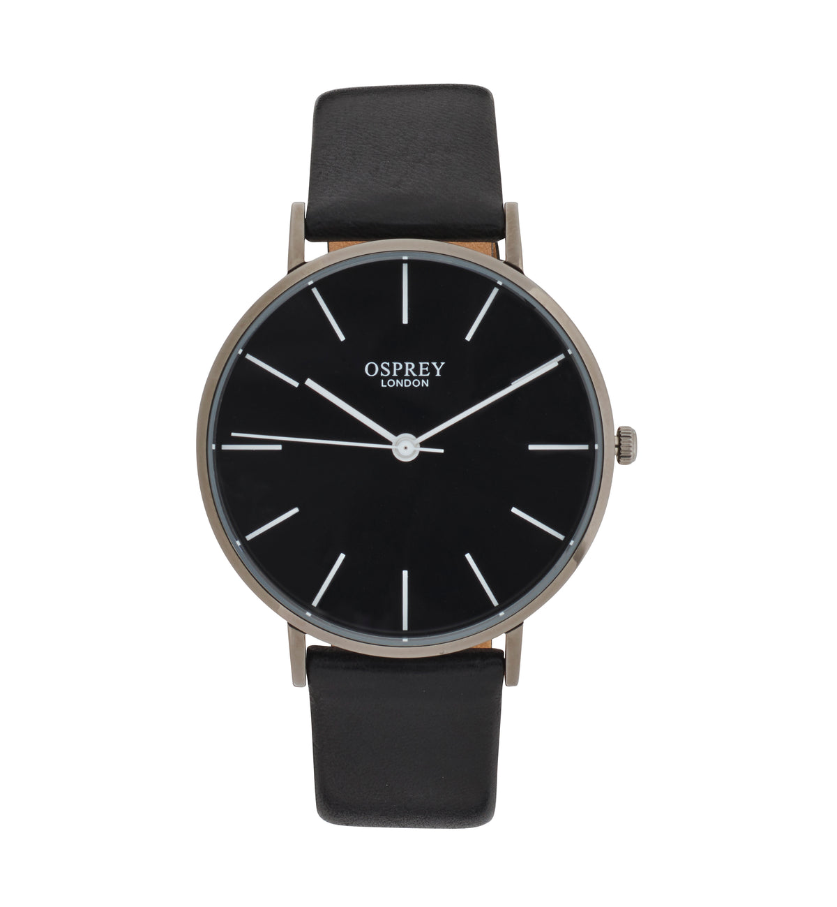 Osprey Black Leather Strap Men's Watch