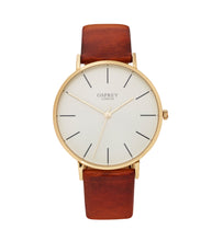 Load image into Gallery viewer, Osprey Tan Leather Strap Men's Watch
