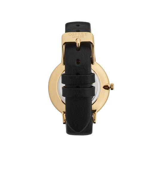 Osprey Black Leather Strap Ladies' Watch, view 4