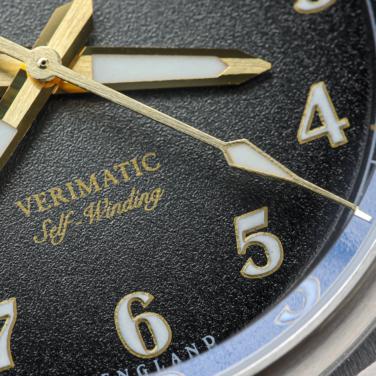 Verimatic 39mm Black Fumé Men's Watch, view 5