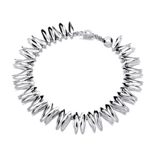 Load image into Gallery viewer, &quot;Do the Twist&quot; Silver Ovals Necklace

