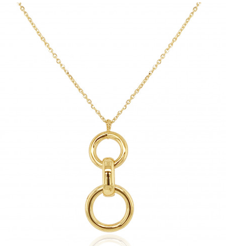 9ct Circles Pendant Necklace