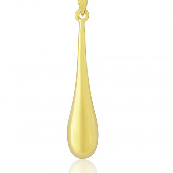 9ct Yellow Gold Drop Pendant on a chain