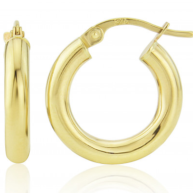 9ct Yellow Gold Extra Small Hoop Earrings