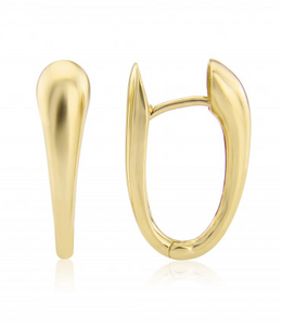 9ct Yellow Gold Tapered Earrings