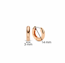 Load image into Gallery viewer, Ti Sento Rose Gold Small Hoop Earrings
