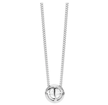 Load image into Gallery viewer, Fine Chain Necklace with Cubic Zirconia Hand Set Pendant
