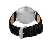 Load image into Gallery viewer, Titanium Brushed Silver Bering Men's Watch with Leather Strap
