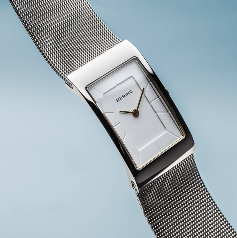 Classic Polished Silver Bering Watch, view 2