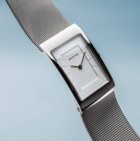 Classic Polished Silver Bering Watch, view 2