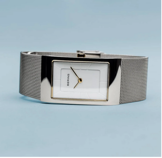 Classic Polished Silver Bering Watch, view 3