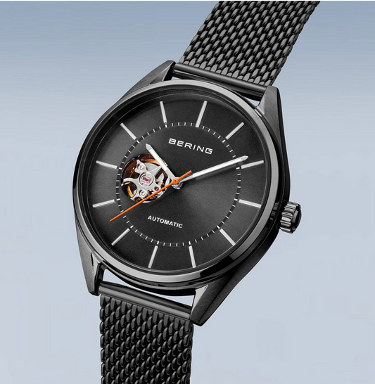 Automatic Polished/Brushed Grey Silver Men's Bering Watch, view 3