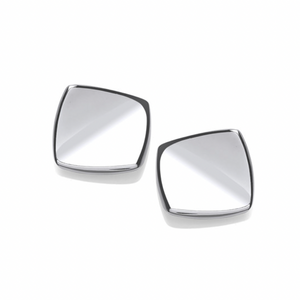 Square Silver Vogue Earrings