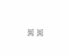 Load image into Gallery viewer, Cubic Zirconia Handset Stud Earrings 4mm
