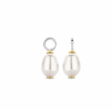 Load image into Gallery viewer, Gold Plated Silver Irregular Shape Pearl Ear Charm
