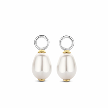 Load image into Gallery viewer, Gold Plated Silver Irregular Shape Pearl Ear Charm
