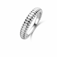 Load image into Gallery viewer, Ti Sento Silver Rib Structure Ring

