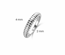 Load image into Gallery viewer, Ti Sento Silver Rib Structure Ring
