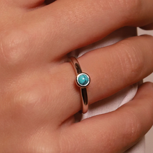Load image into Gallery viewer, Ti Sento Silver Turquoise Stone Ring
