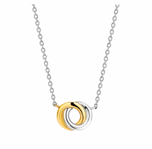 Load image into Gallery viewer, Ti Sento Two Toned Infinity Necklace Silver and Gold Plated
