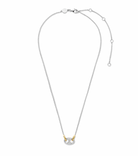 Load image into Gallery viewer, Ti Sento Silver &amp; Cubic Zirconia &#39;Coffee Bean&#39; Necklace
