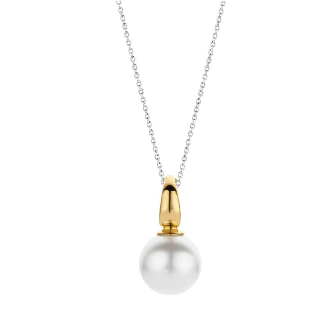 Ti Sento Gold Vermeil Sterling Silver 12mm Pearl Pendant